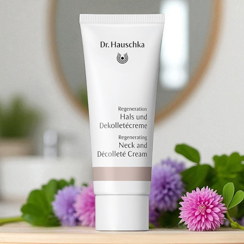Bio-Regenerationscreme für Hals und Dekolleté mit Rotklee – 40 ml – Dr. Hauschka