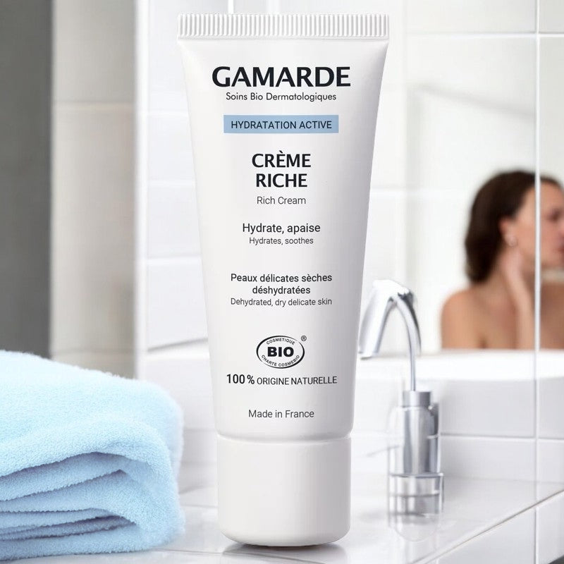 Reichhaltige Bio-Creme mit Arganöl und Thermalwasser – 40 g – Gamarde