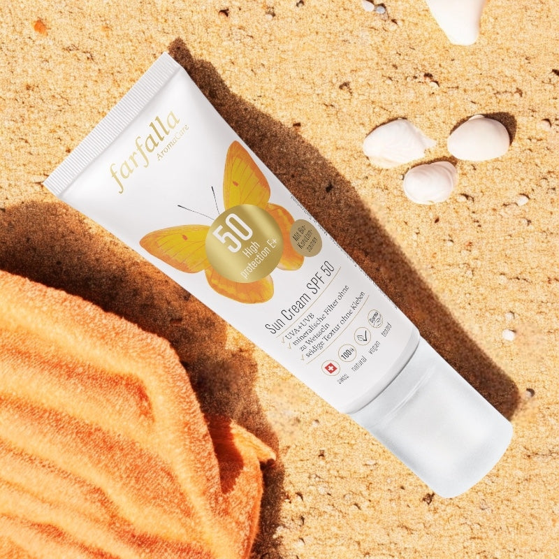 Crème solaire visage & corps BIO IP 50 - 80ml - Farfalla