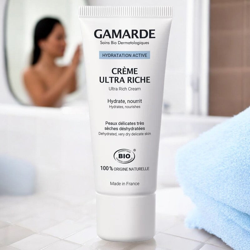 Crème ultra-riche BIO argan, karité & eau thermale - 40g - Gamarde