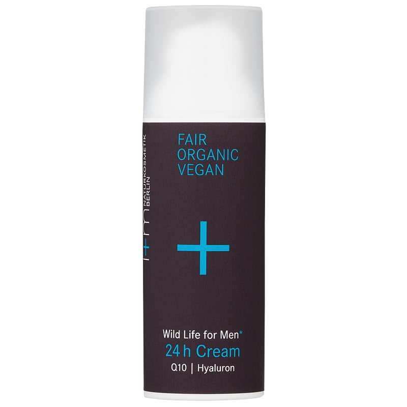 24-Stunden-Gesichtscreme für Männer, Bio-Q10 &amp; Hyaluronsäure – 50 ml – i+m