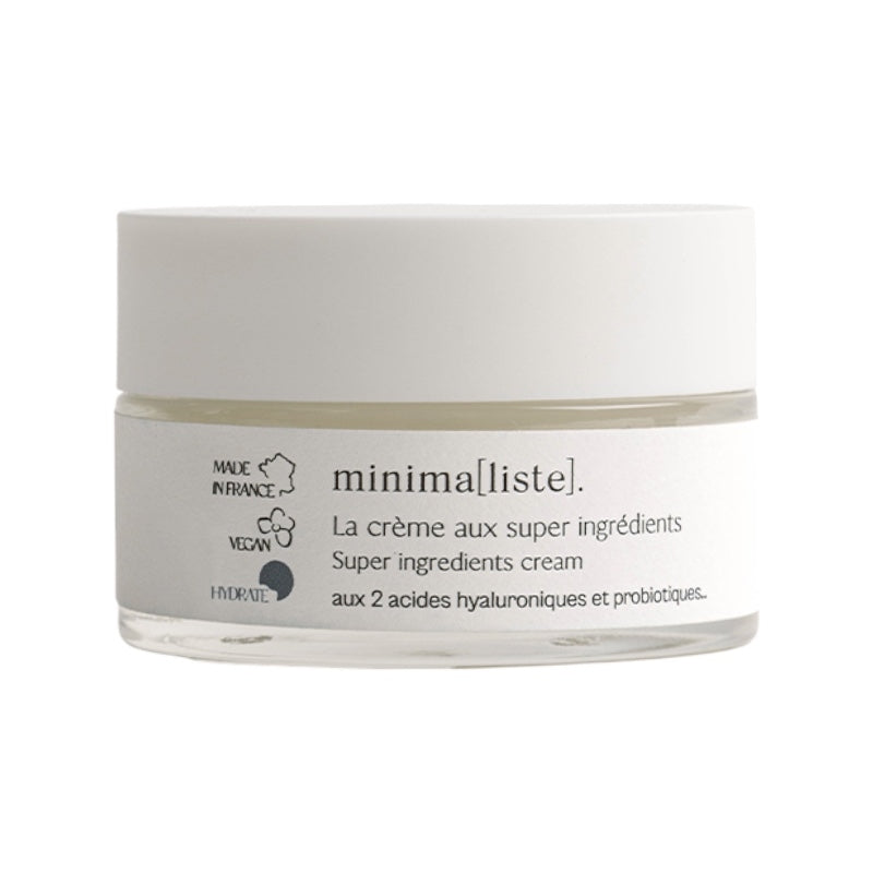 Bio-Gesichtscreme mit Hyaluronsäure und Probiotika – 50 ml – Minimalistisch