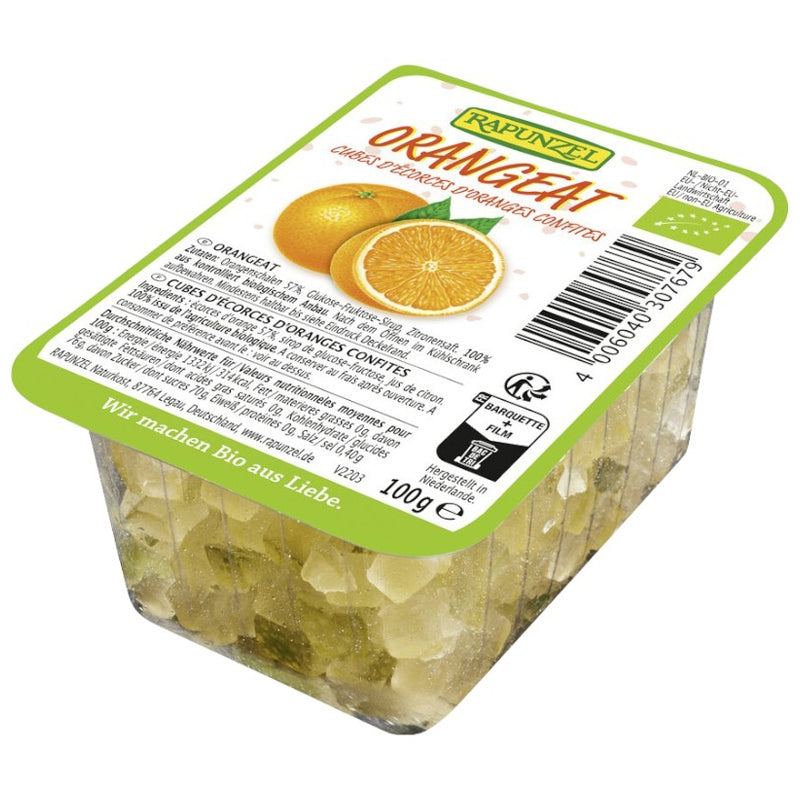 Cubes d'écorces d'oranges confites BIO - 100g - Rapunzel