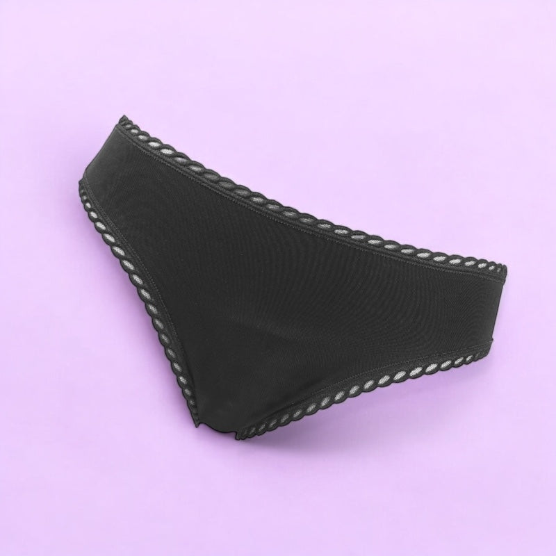 Culotte menstruelle noire Taille 38 flux léger - Anaé