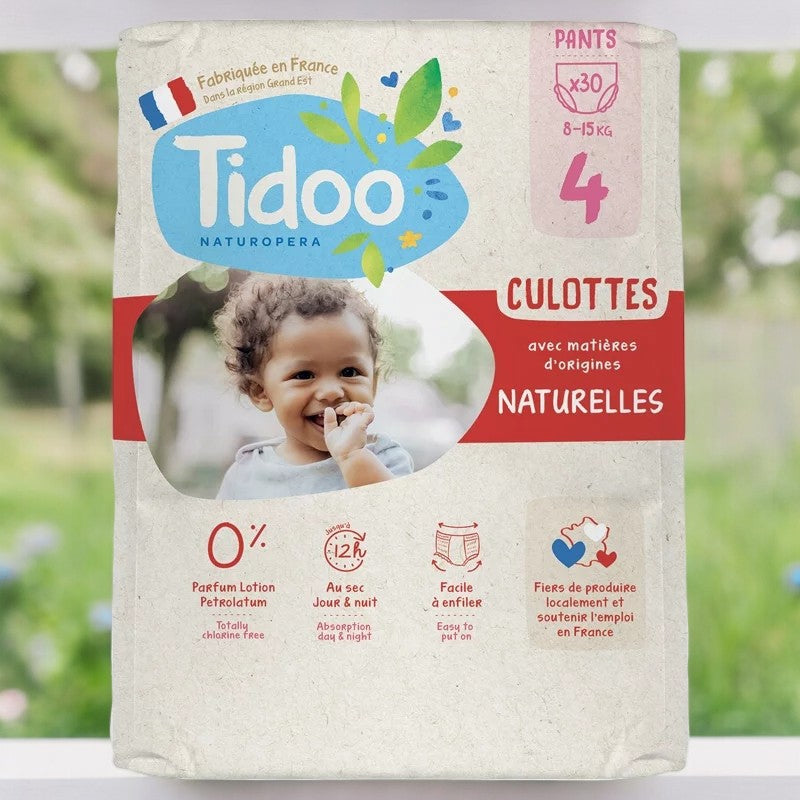 Culottes d'apprentissage ECO Taille 4 M 8-15 kg - 30 pièces - Tidoo