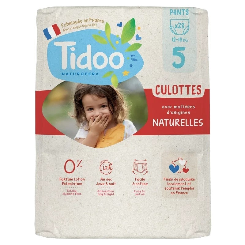 Culottes d'apprentissage ECO Taille 5 L 12-18 kg - 28 pièces - Tidoo
