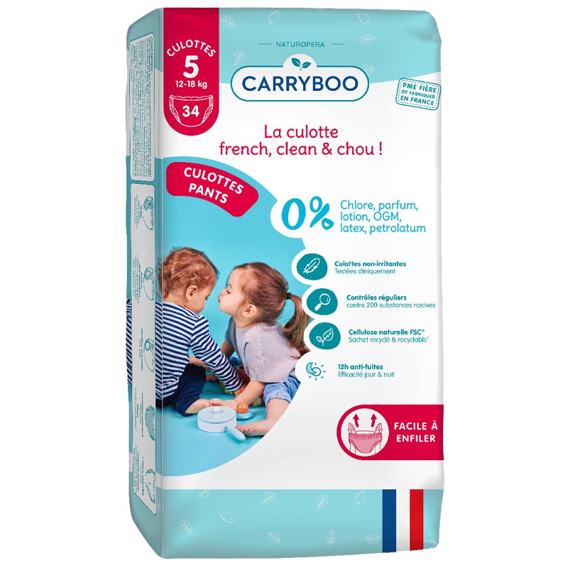 Culottes Taille 5 - 12-18 kg - 34 pièces - Carryboo