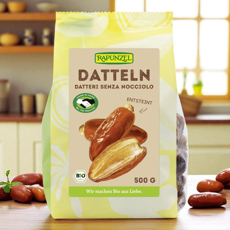 Dattes Deglet Nour sans noyaux BIO - 500g - Rapunzel