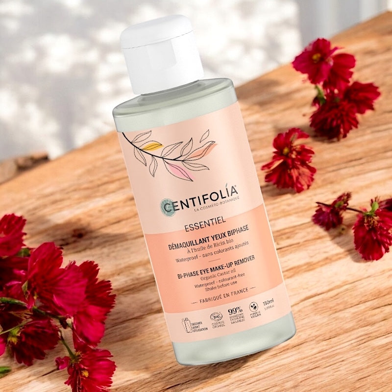 Bio-Zweiphasen-Augen-Make-up-Entferner mit Rizinusöl – 150 ml – Centifolia