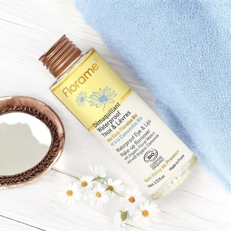 Demaquillant yeux levres waterproof bio bleuet 110 ml florame 3
