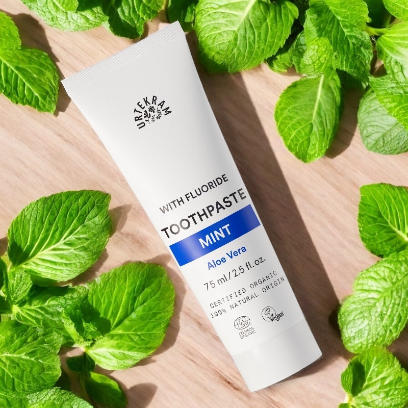 Dentifrice bio menthe aloe vera avec fluor 75 ml urtekram 3