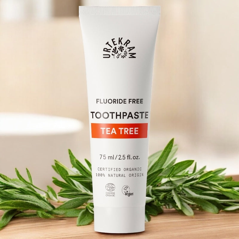 Dentifrice BIO tea tree sans fluor - 75ml - Urtekram