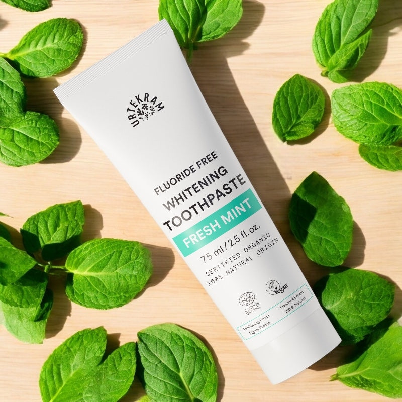 Dentifrice blanchissant BIO menthe sans fluor - 75ml - Urtekram