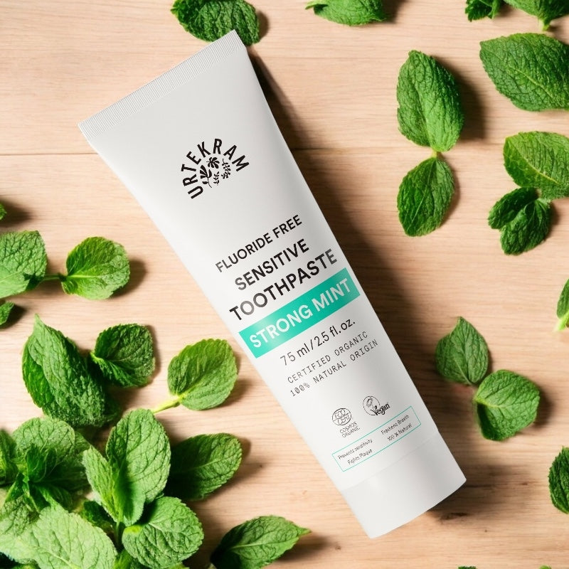 Dentifrice dents sensibles BIO menthe sans fluor - 75ml - Urtekram