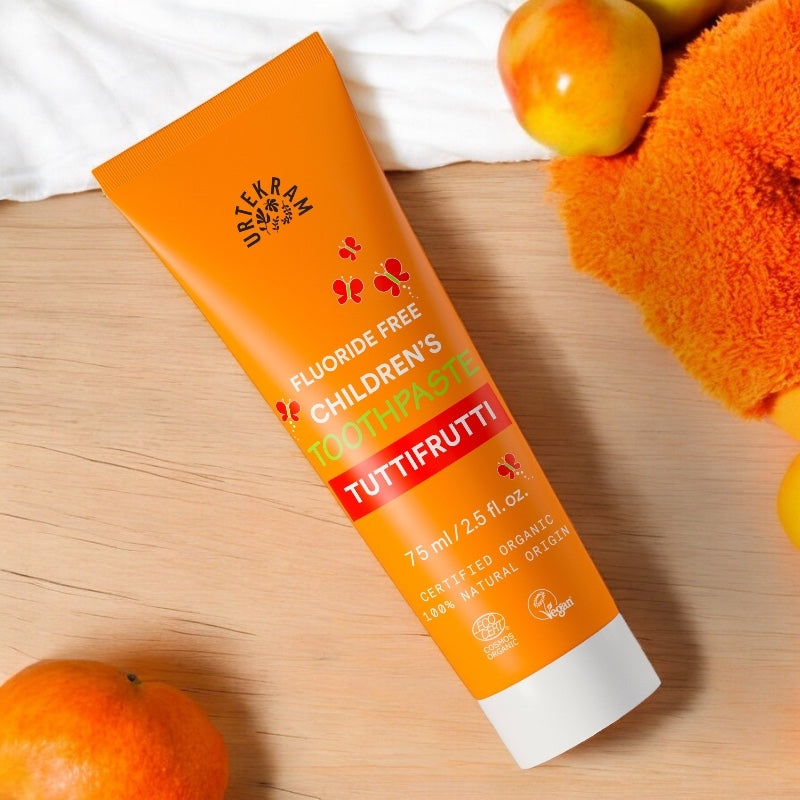Dentifrice enfant BIO tuttifrutti sans fluor - 75ml - Urtekram