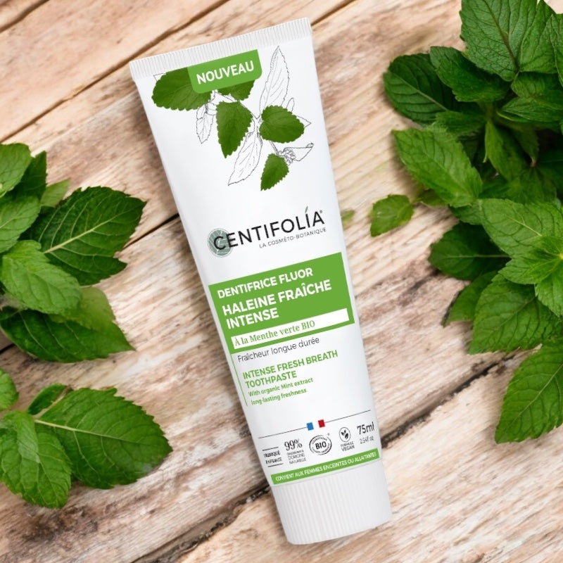 Centifolia Bio-Zahnpasta mit intensivem Frischekick und Spearmint – 75 ml