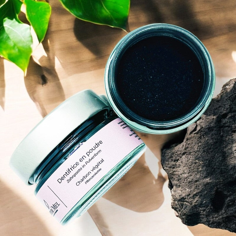 Fluoridfreie Zahncreme mit Aktivkohlepulver – 45 g – Natur'Mel