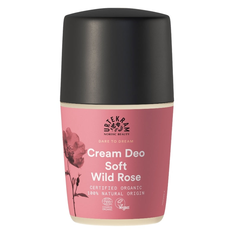 Bio-Roll-On-Deodorant mit Wildrose – 50 ml – Urtekram