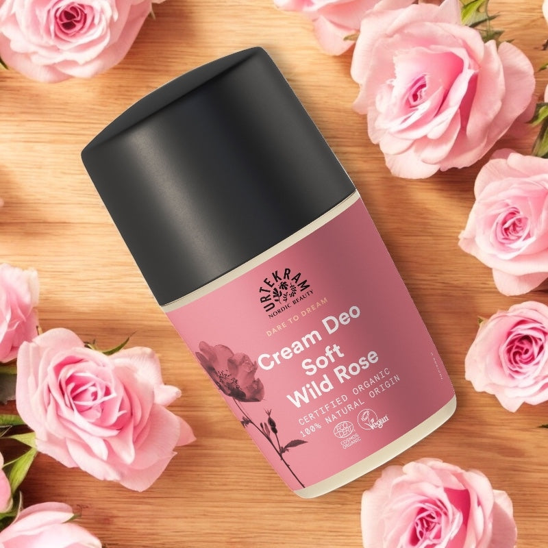 Bio-Roll-On-Deodorant mit Wildrose – 50 ml – Urtekram