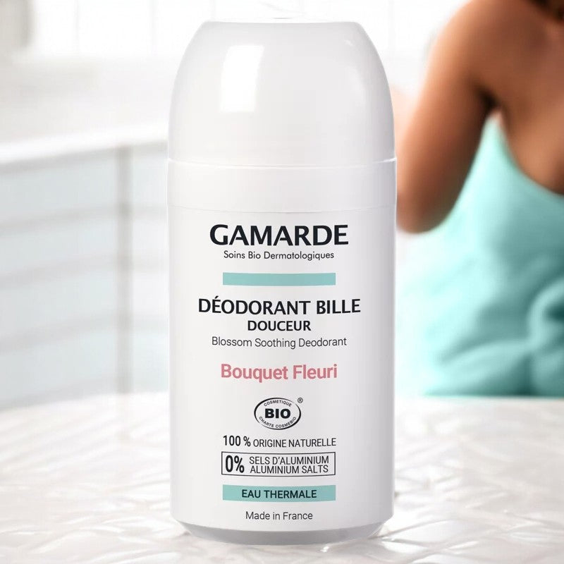 Déodorant à bille douceur bouquet fleuri BIO eau thermale - 50ml - Gamarde