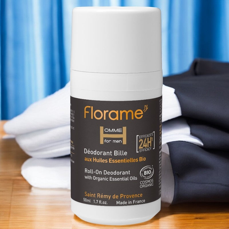 Déodorant à bille homme BIO tea tree & palmarosa - 50ml - Florame
