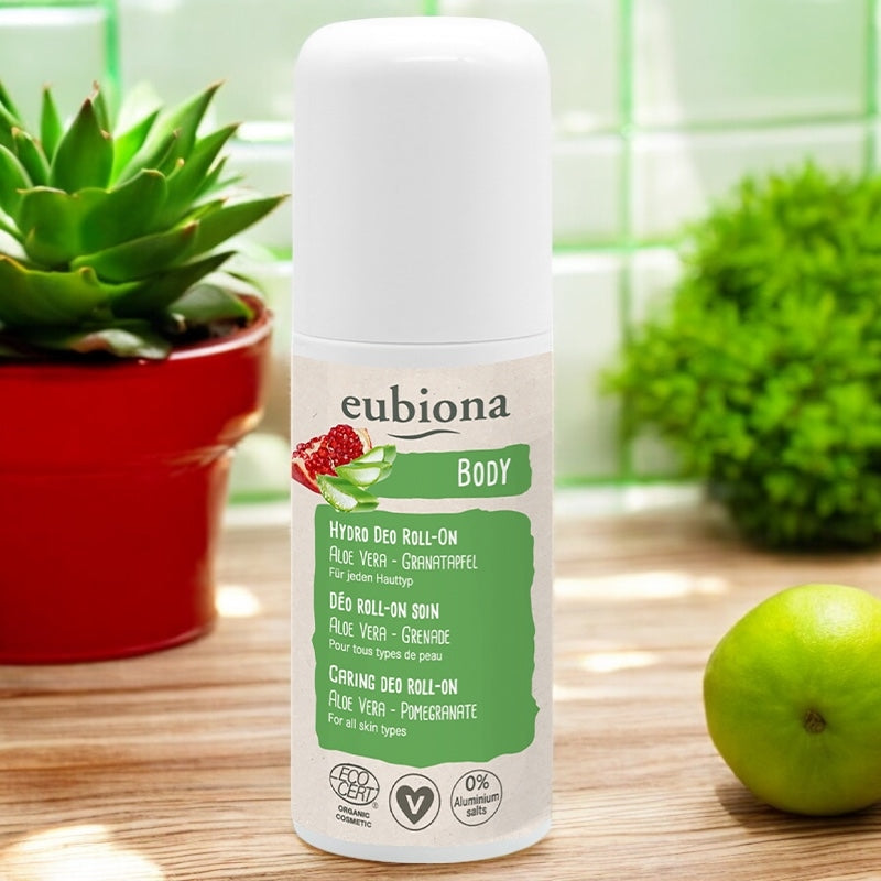 Déodorant à bille soin BIO ﻿aloe vera & grenade - 50ml - Eubiona