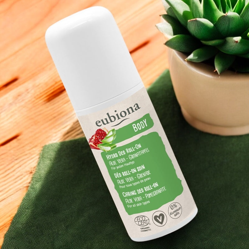 Bio-Roll-on-Deodorant mit Aloe Vera und Granatapfel – 50 ml – Eubiona