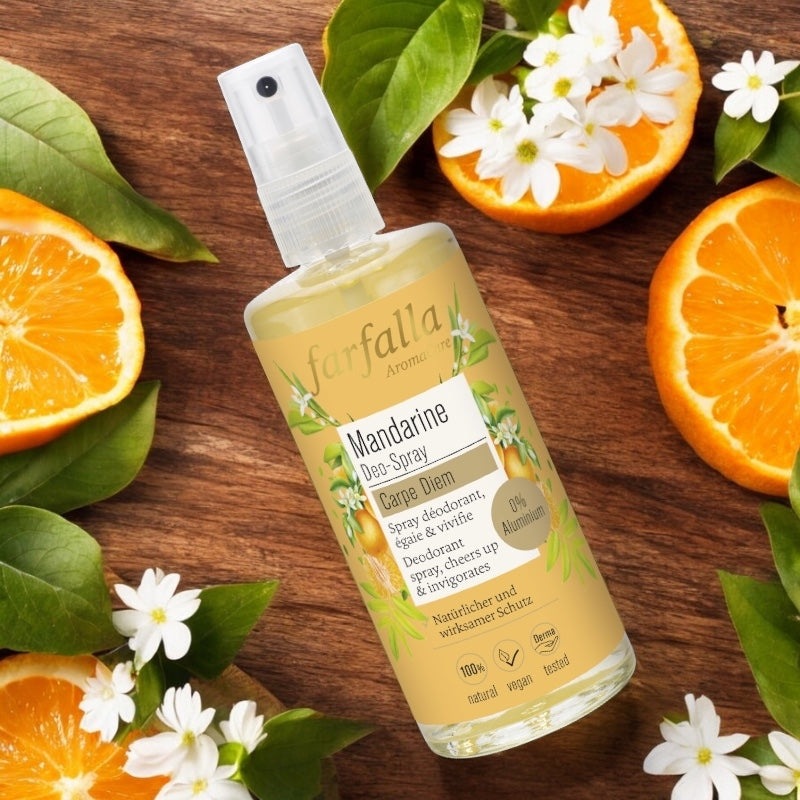 Bio-Zitrus-Frische-Deospray mit Mandarine – 100 ml – Farfalla