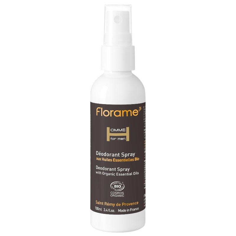 Déodorant spray homme BIO tea tree & palmarosa - 100ml - Florame