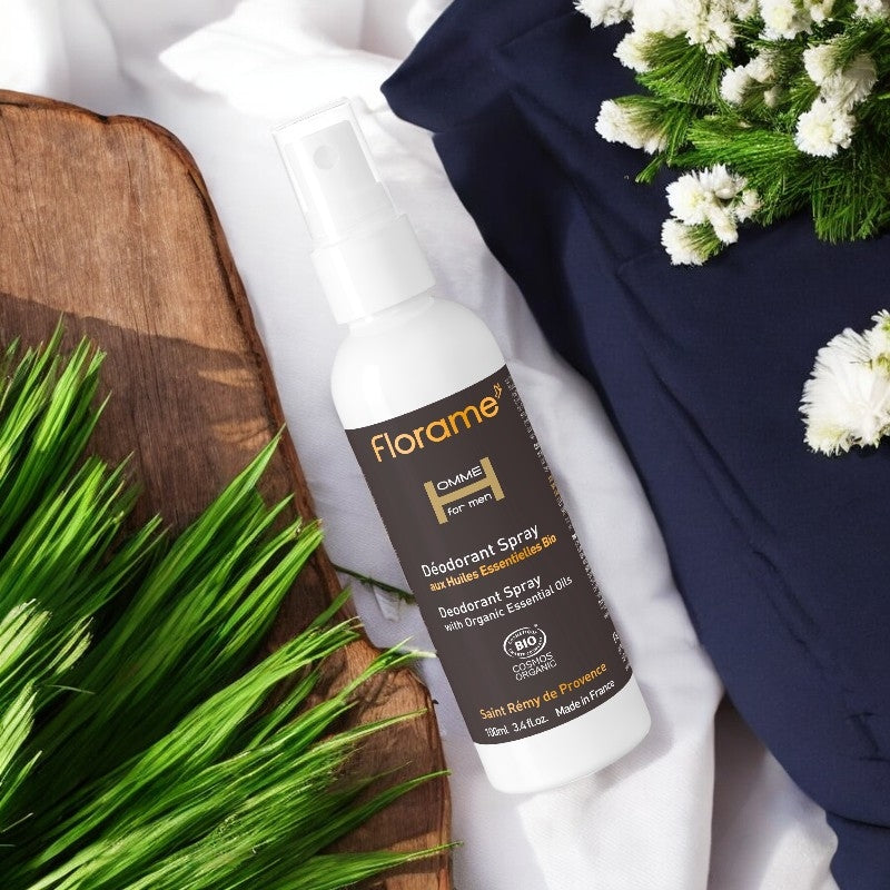 Déodorant spray homme BIO tea tree & palmarosa - 100ml - Florame