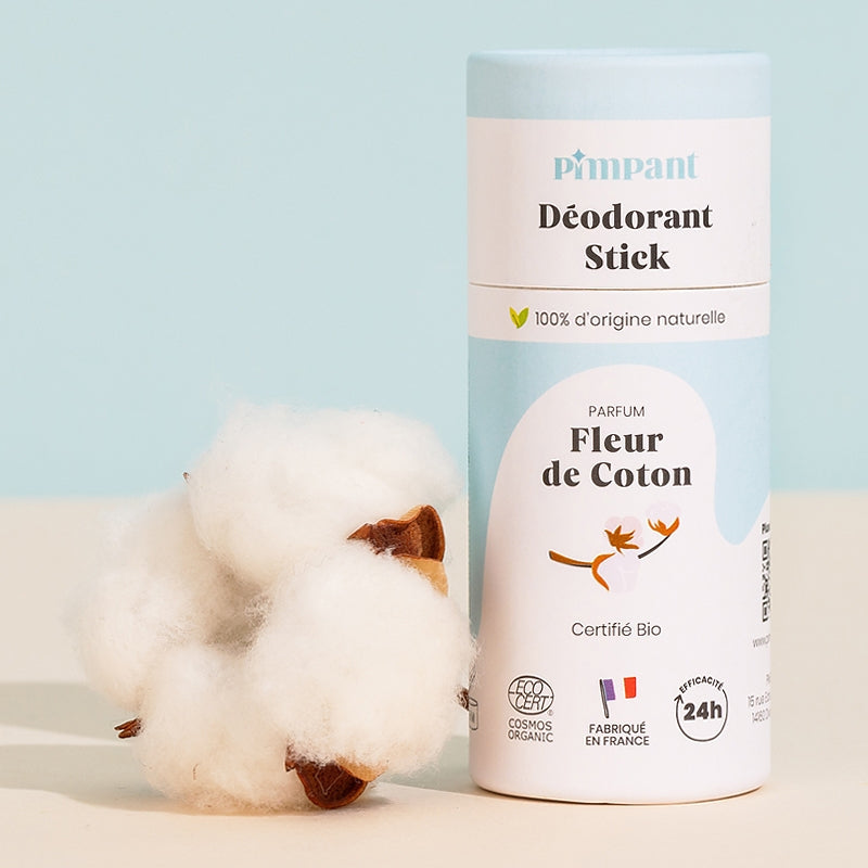 Bio-Baumwoll-Deostick mit Blütenmotiv – 50 g – Pimpant