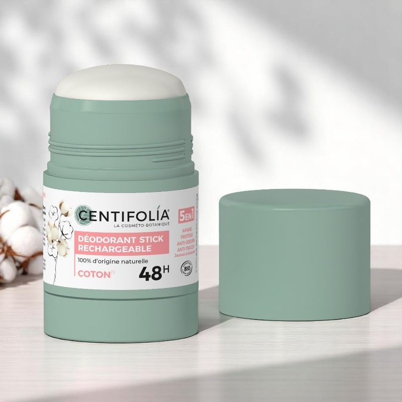 Deodorant stick rechargeable bio fleur de coton 50 g centifolia 2