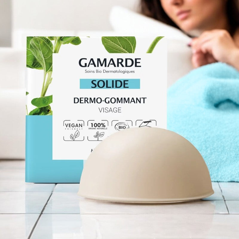 Dermo-gommant solide visage BIO perlite Gamarde 32ml