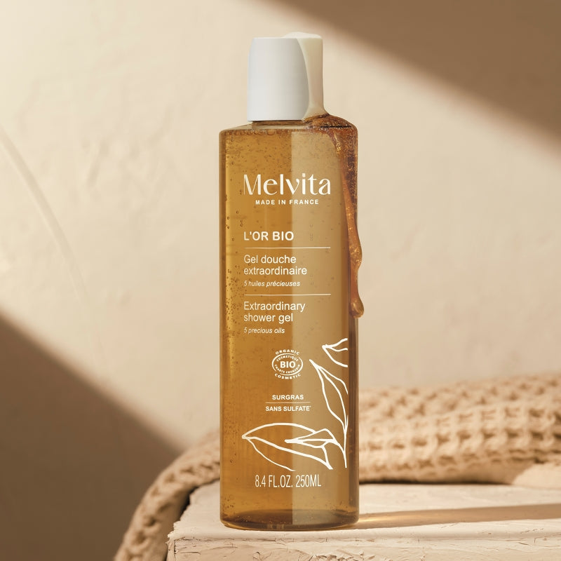 Außergewöhnliches Duschgel mit 5 wertvollen Ölen – 250 ml – Melvita