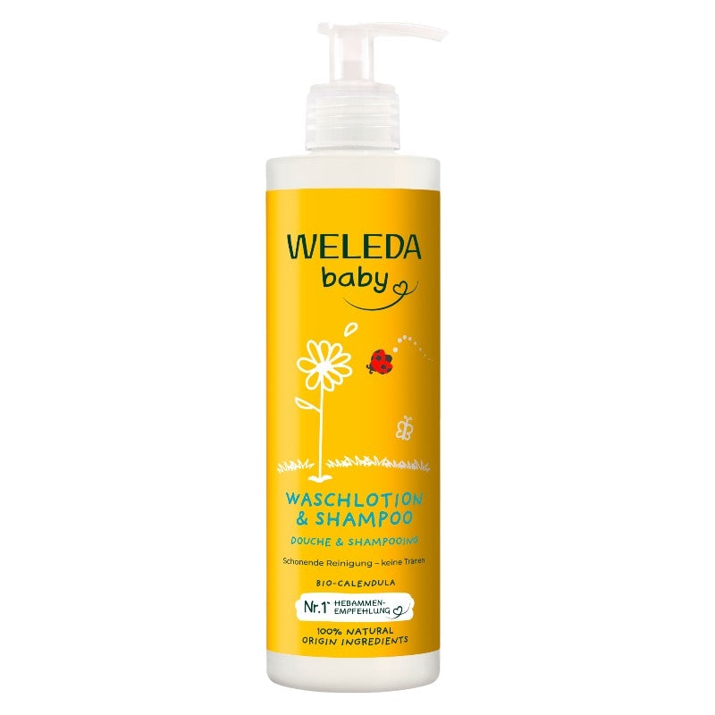 Bio-Calendula-Babydusche &amp; Shampoo – 400 ml – Weleda