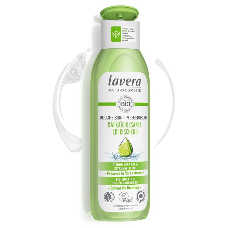 Douche soin rafraîchissante BIO citron vert & citronnelle -250ml - Lavera