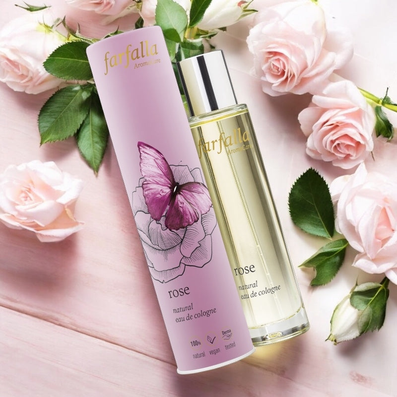 Eau de Cologne BIO Rose - 50ml - Farfalla