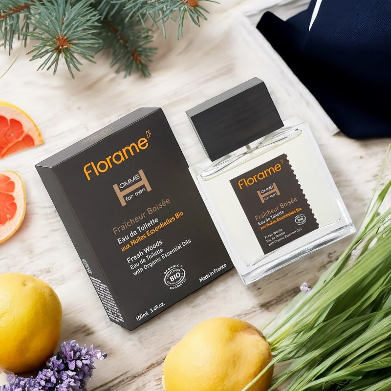 Eau de toilette homme BIO fraîcheur boisée - 100ml - Florame