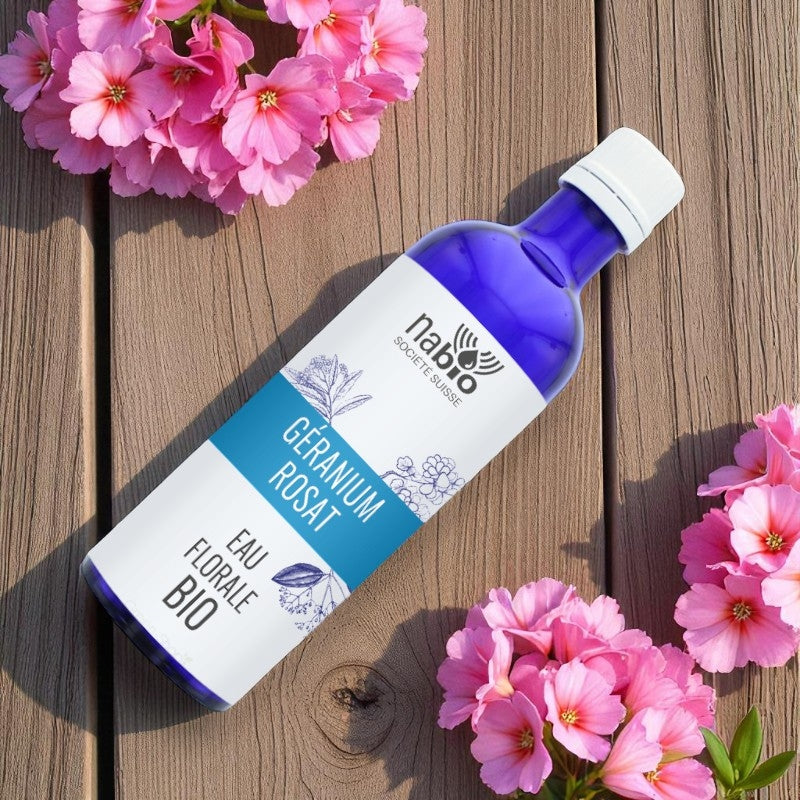 Eau florale BIO Géranium rosat - 200ml - Nabio