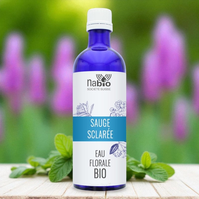 Eau florale BIO Sauge sclarée - 200ml - Nabio