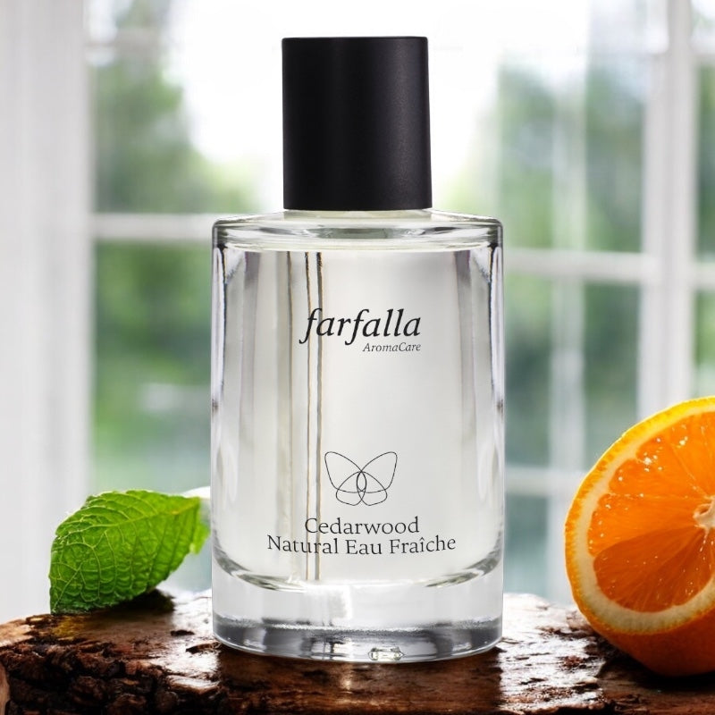 Eau fraîche homme BIO bois de cèdre - 100ml - Farfalla