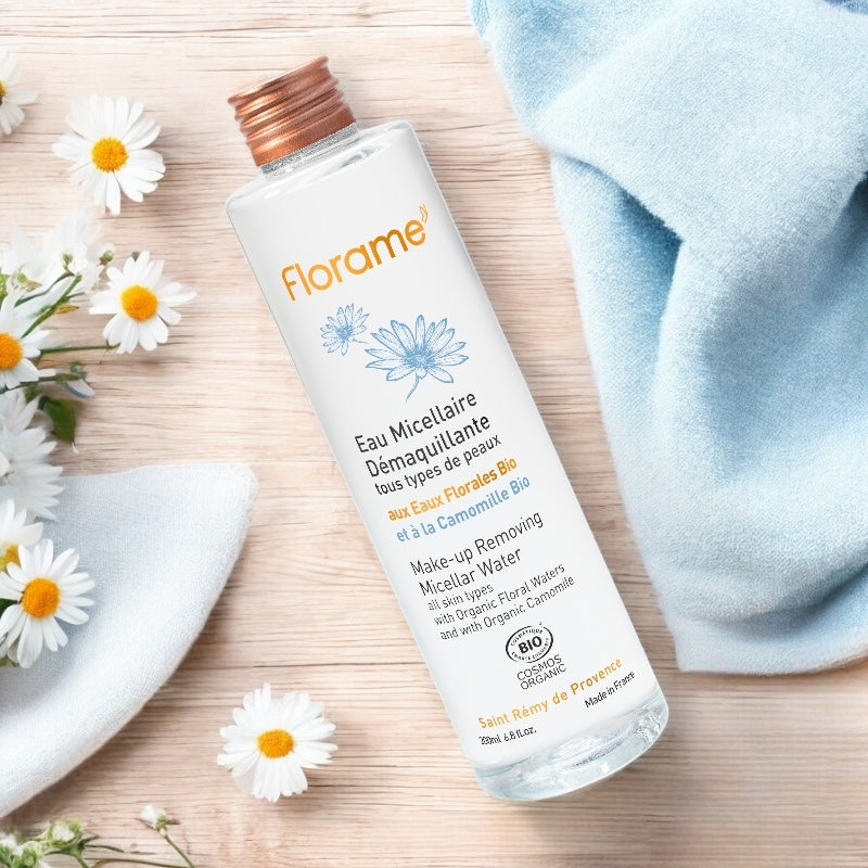 Eau micellaire démaquillante visage & yeux BIO camomille - 200ml - Florame