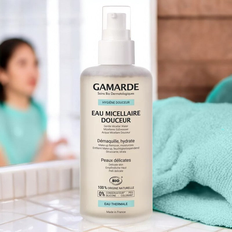 Eau micellaire douceur BIO mauve & eau thermale - 200ml - Gamarde