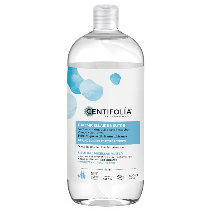 Eau micellaire neutre BIO aloe vera - 500ml - Centifolia