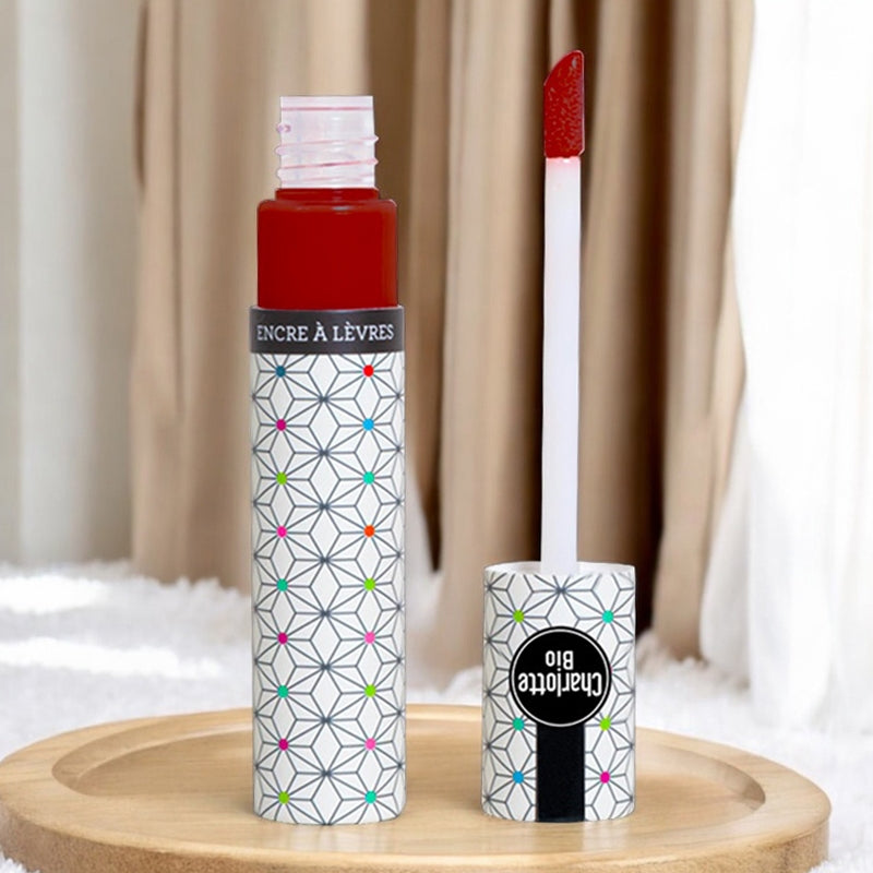 Encre à lèvres rouge grenat BIO - 8ml - Charlotte Bio