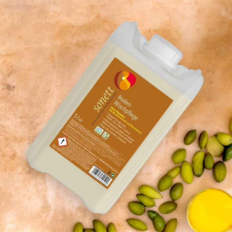 Entretien pour sols olive & cire d'abeille ECO - 5l - Sonett