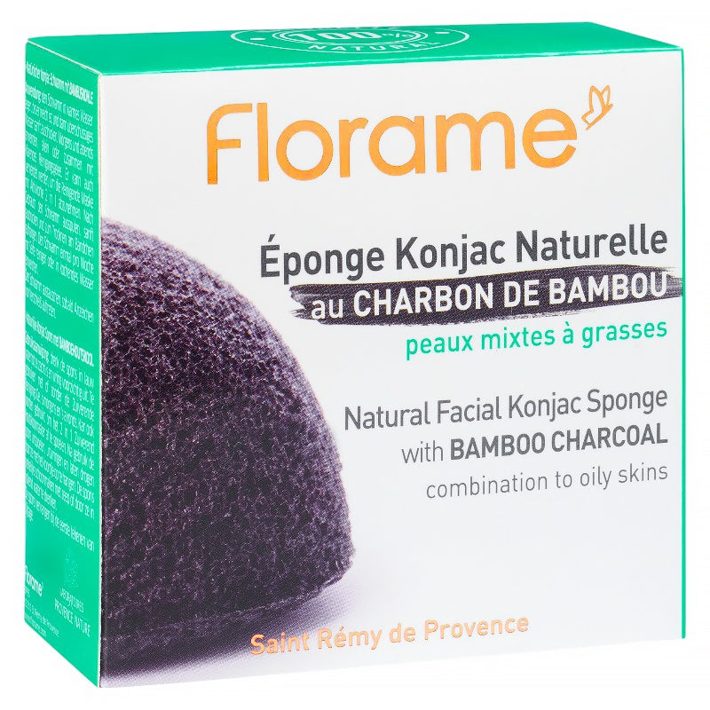 Éponge Konjac charbon de bambou - Florame