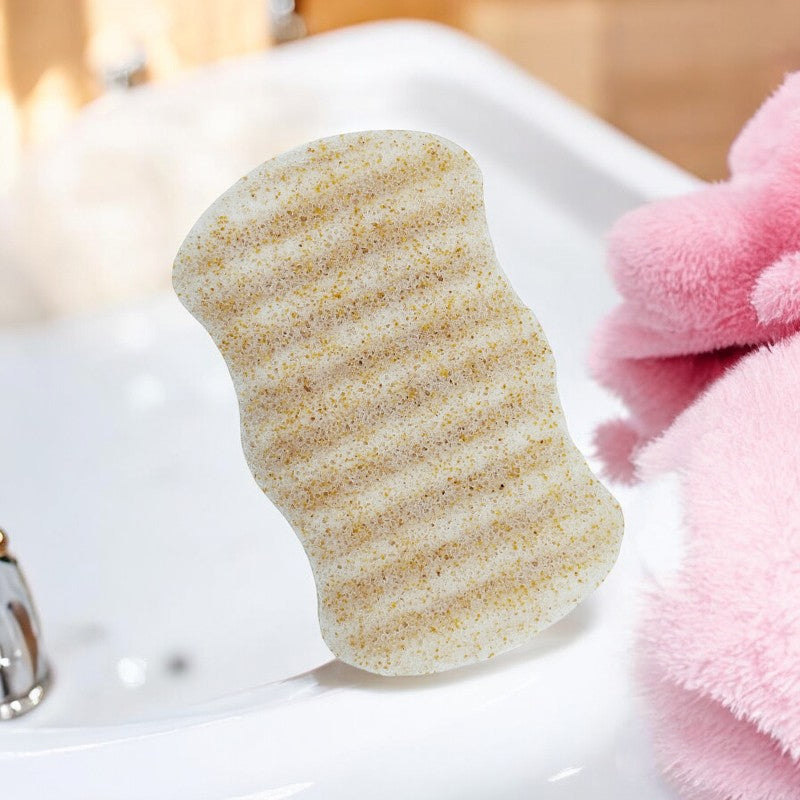 Éponge Konjac corps coques de noix - Natur'Mel