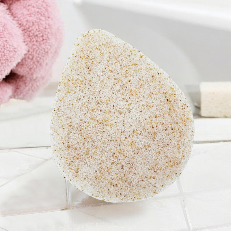 Éponge Konjac visage coques de noix - Natur'Mel