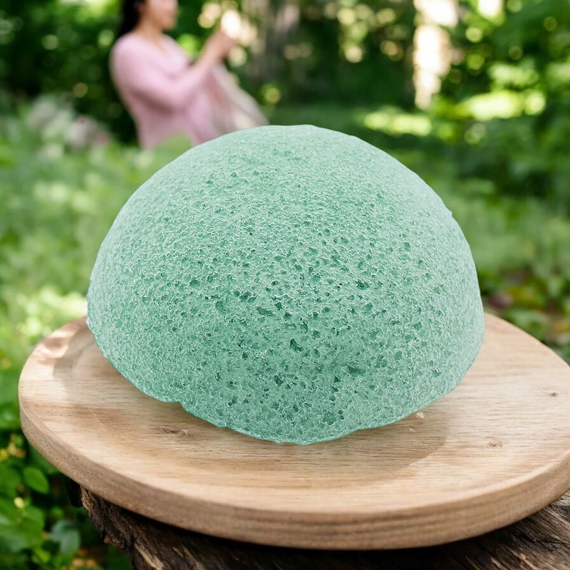 Eponge konjac visage the vert natur mel 3
